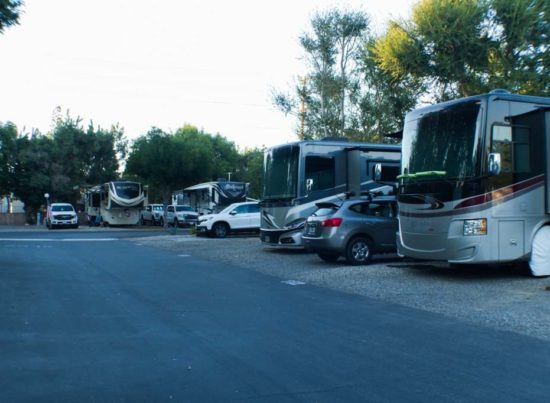 Walnut RV Park Northridge, California camp site, campground, Los Angeles, Hollywood